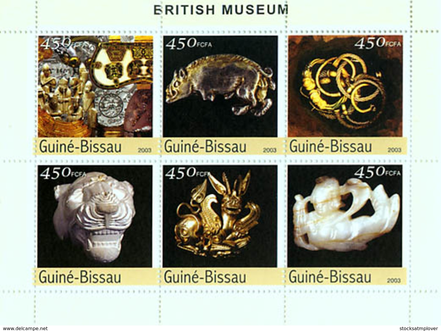 Guinea Bissau 2003 Art From The British Museum - Guinea-Bissau