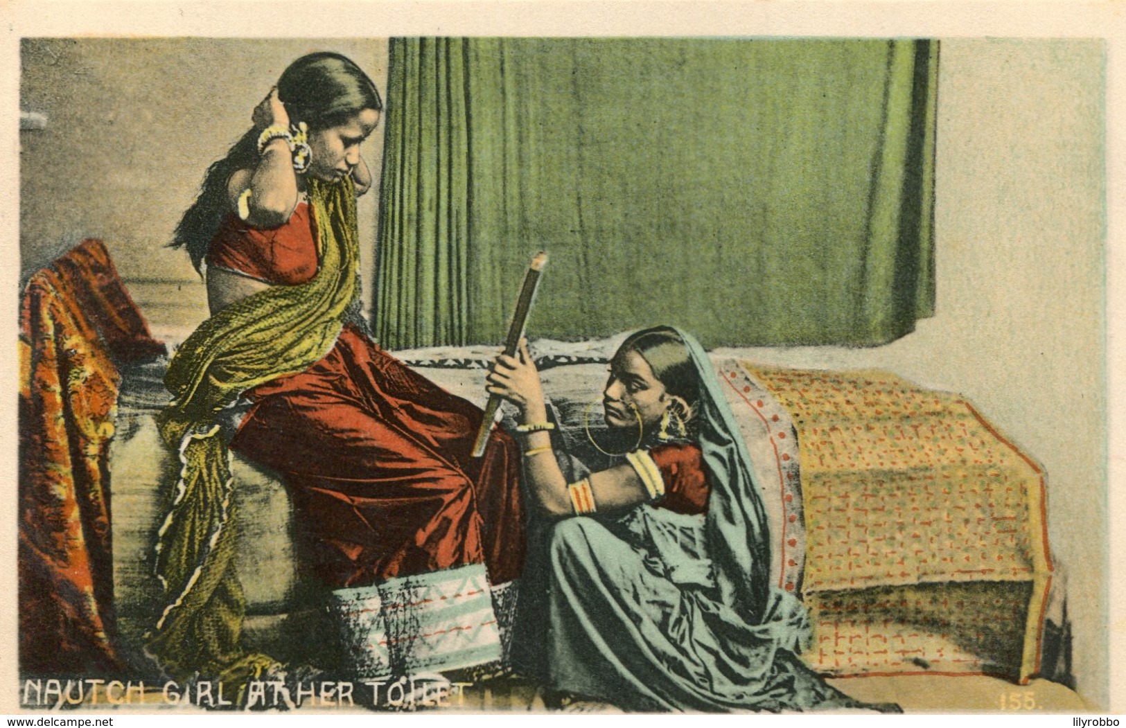 INDIA - VG Ethnic & Costumes - Nautch Girl At Her Toilet - Asie