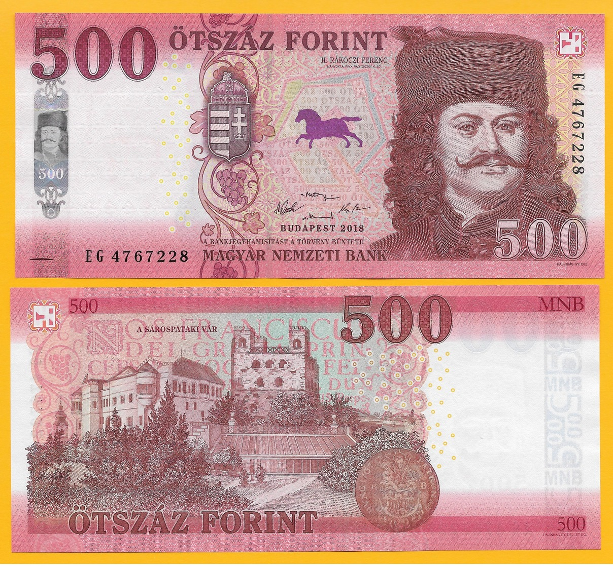 Hungary 500 Forint P-new 2018(2019) UNC - Hongrie