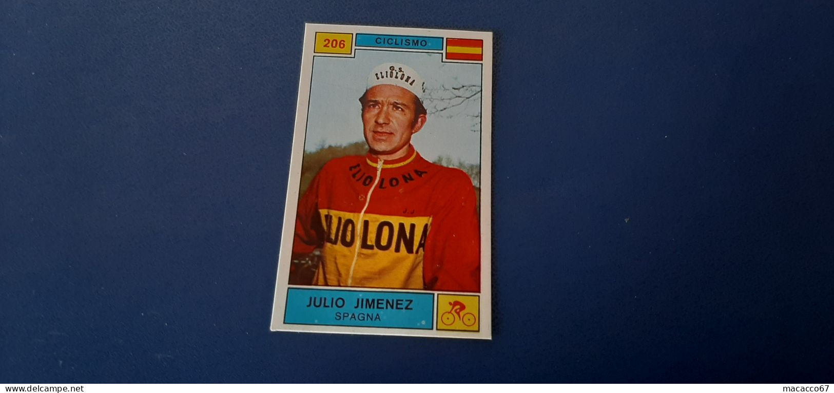 Figurina Panini Campioni Dello Sport 1969 - 206 Julio Jimenez - Edizione Italiana