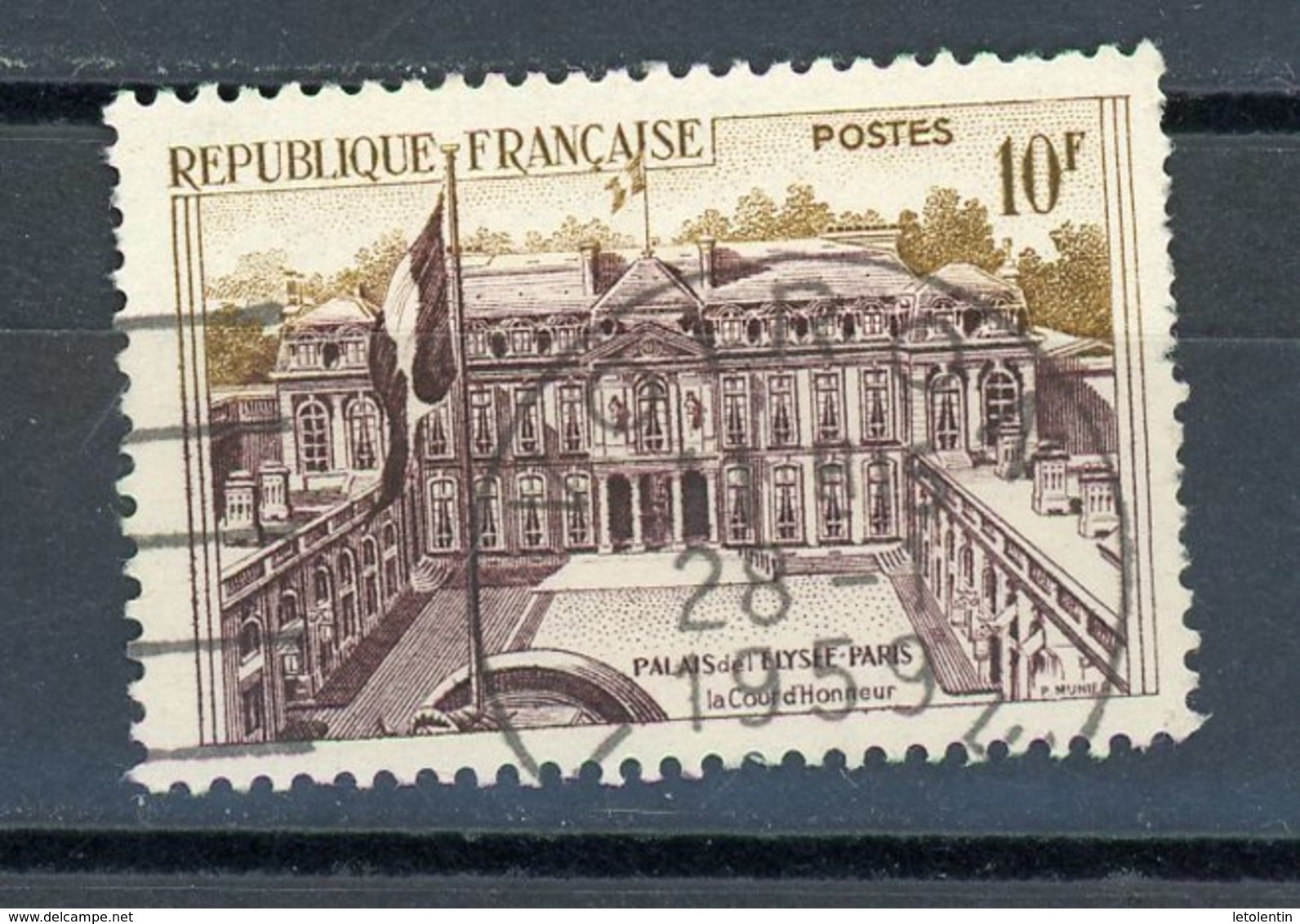 FRANCE - ELYSÉE - N° Yvert 1126 Belle Obliteration Ronde De "VOIRON" De 1958 - Oblitérés
