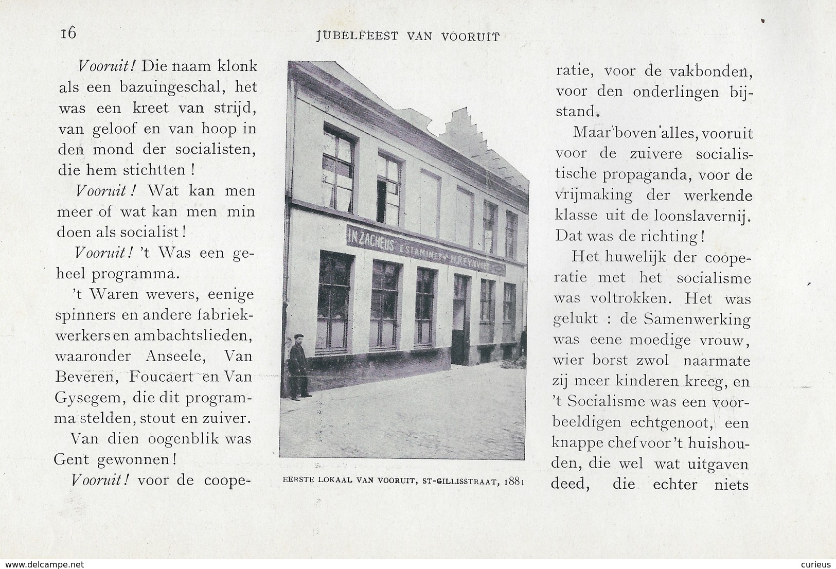 GENT * BOEK * HULDE AAN VOORUIT * 25-JARIG JUBELFEEST * SOCIALISME * VEEL AFBEELDINGEN * 79 PP * 24 X 16 CM * ZIE SCANS - Gent