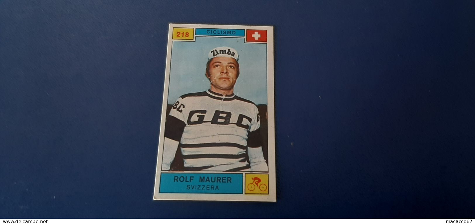 Figurina Panini Campioni Dello Sport 1969 - 218 Rolf Maurer - Edizione Italiana