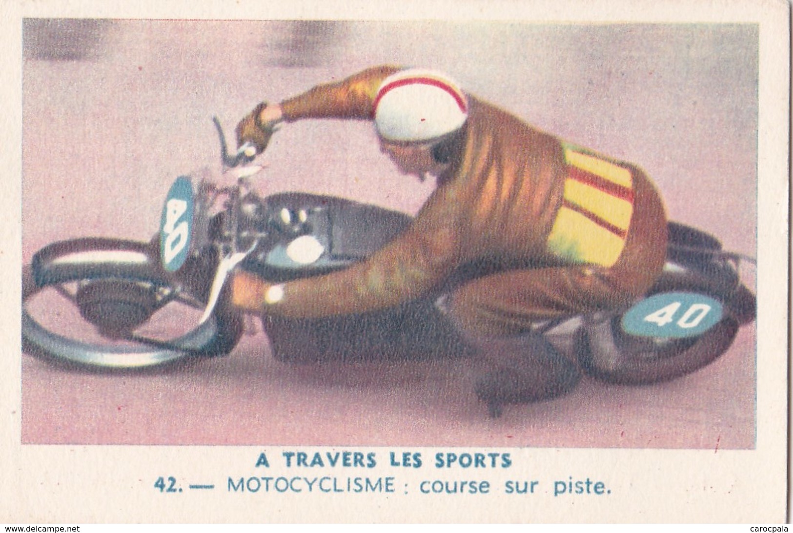 Vers 1950 LES SPORTS /MOTOCYCLISME / COURSE SUR ROUTE ET SUR PISTE ,moto - Sport Moto