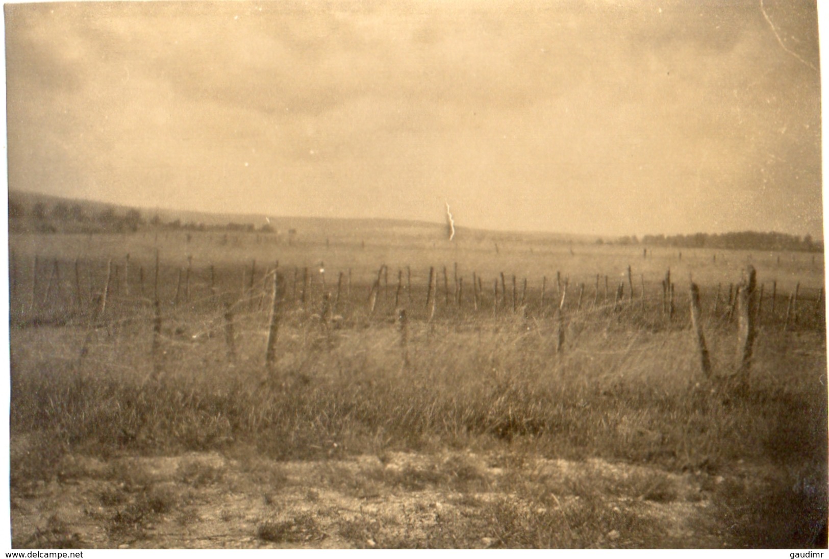 PHOTO ALLEMANDE - TRANCHEE DU 6e IR  ( BAVAROIS ) A CHAUVONCOURT PRES SAINT MIHIEL - MEUSE GUERRE 1914 1918 - 1914-18