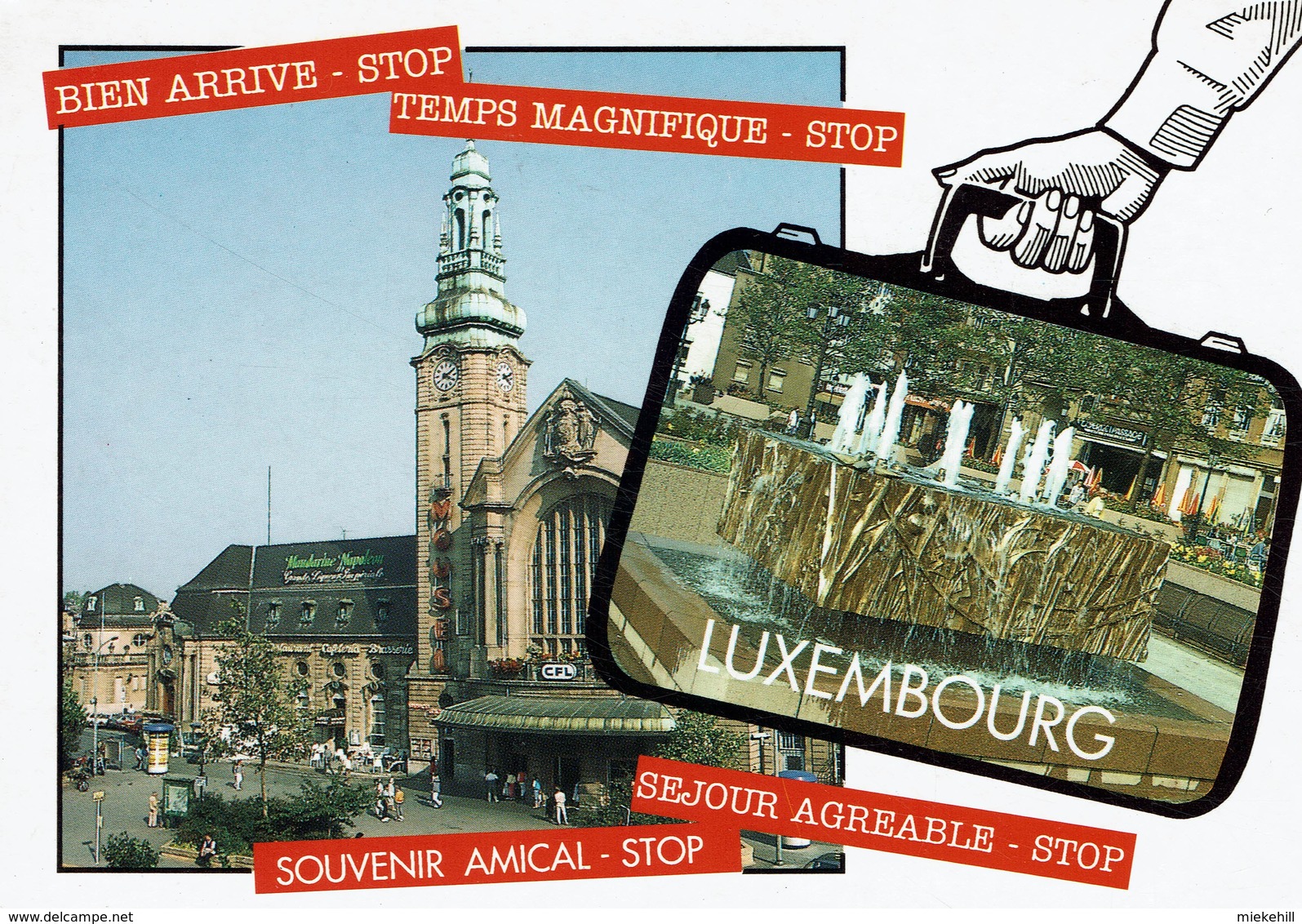LUXEMBOURG -MULTIVUES -SOUVENIR AMICAL-GARE- - Luxembourg - Ville