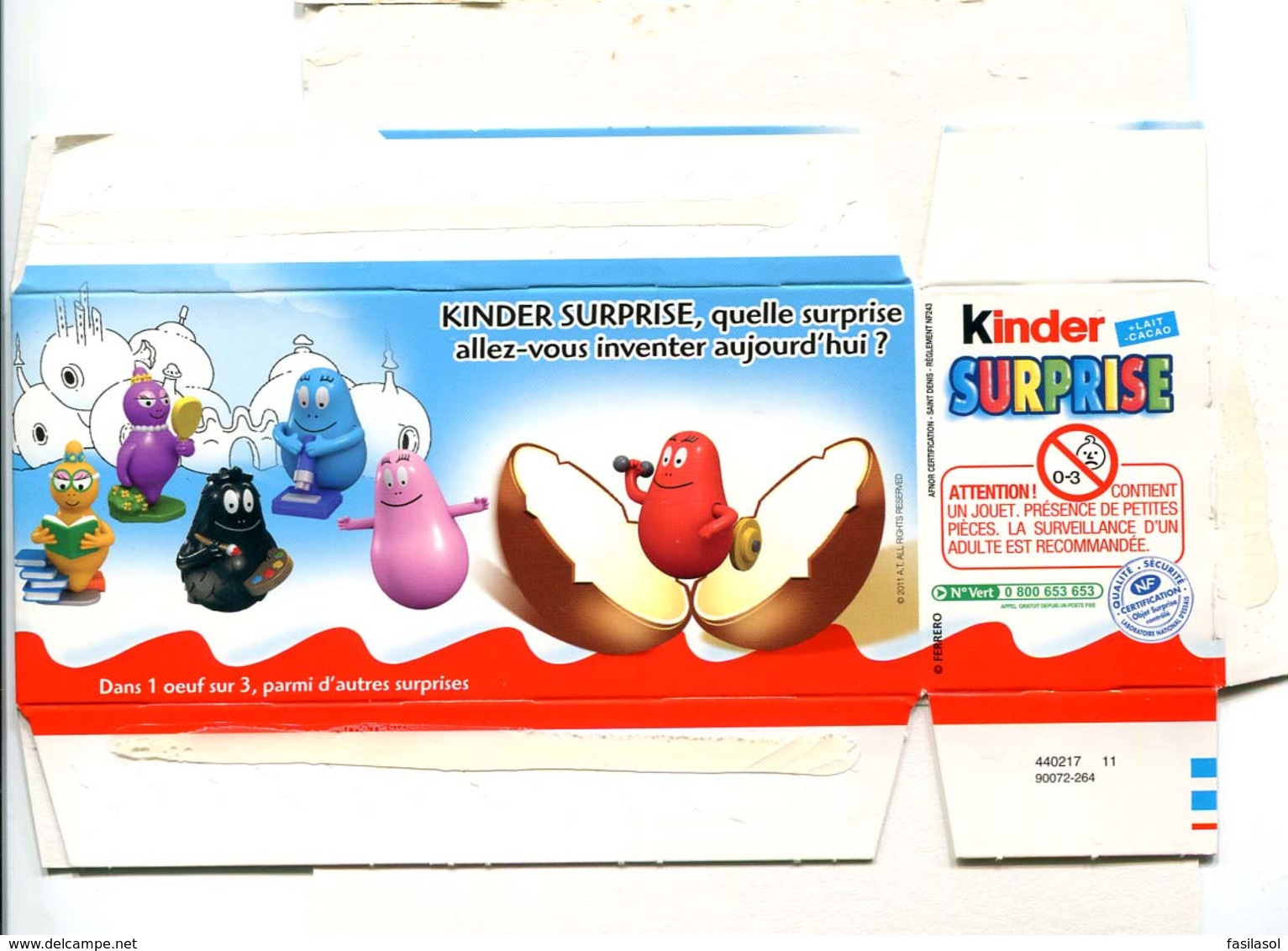 Kinder 2012 : Série Complète : Les Barbapapa (9 Figurines Avec 5 BPZ + Boîte Emballage) - Dessins Animés