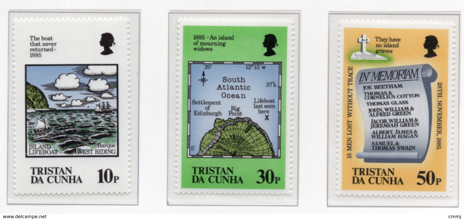 1985 - TRISTAN DA CUNHA - Yv.  Nr. 377/379 - NH - (UP131.9) - Tristan Da Cunha