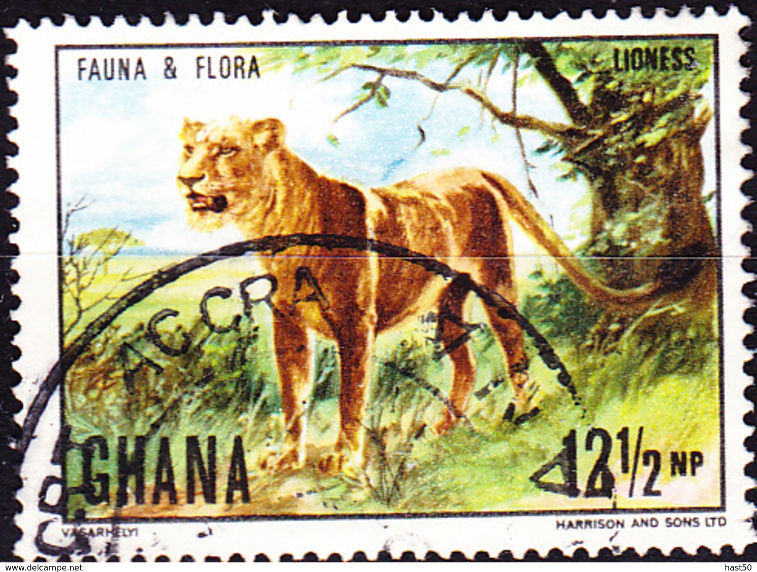 Ghana - Löwe (Panthera Leo) (Mi.Nr.: 414) 1970 - Gest Used Obl. - Ghana (1957-...)