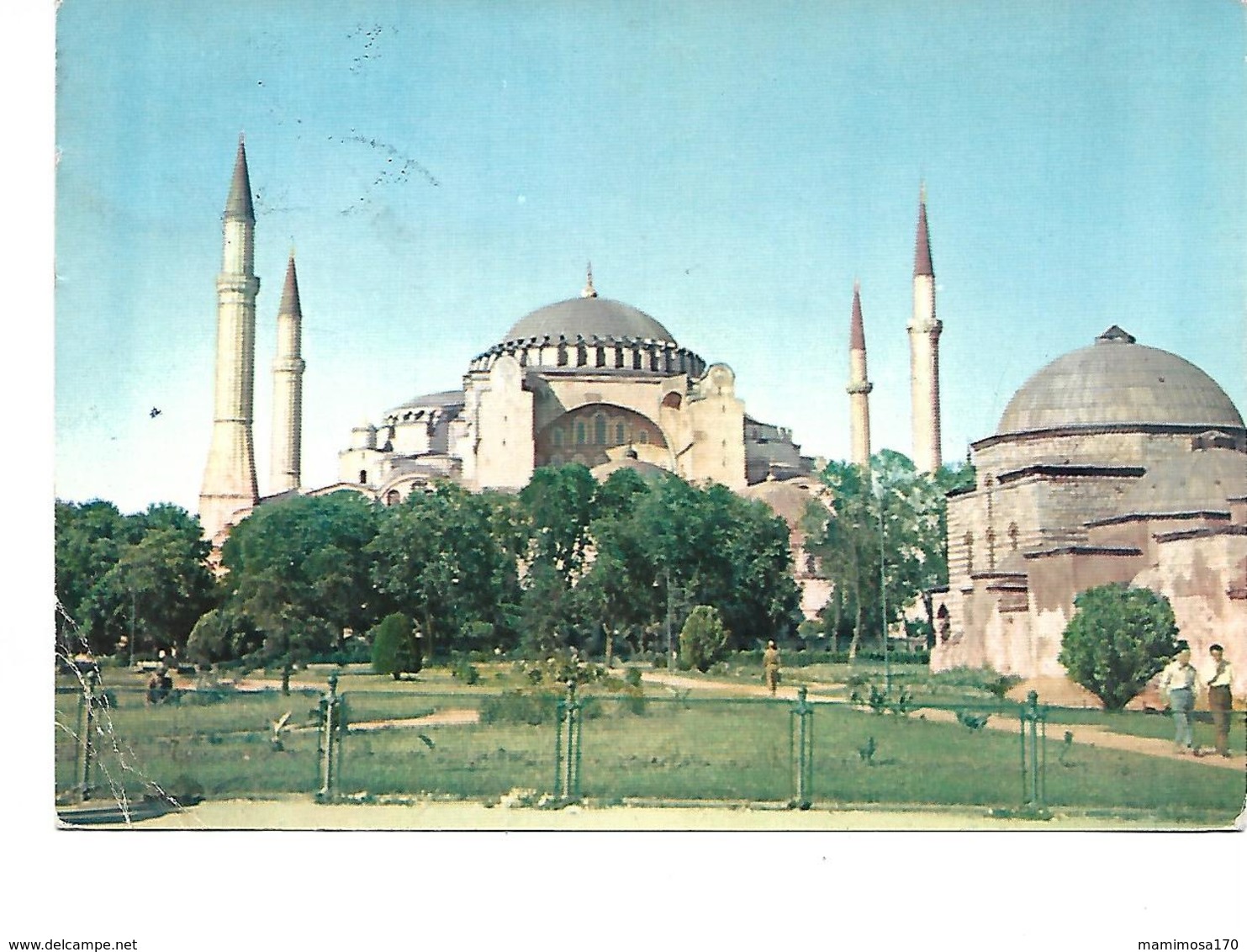 Europe-Turqiie-ISTANBOUL- Une Vue De *Sainte SOPHIE*-PUB.Collection AMORA-TIMBRE-Obliteration-1960- - Turkey