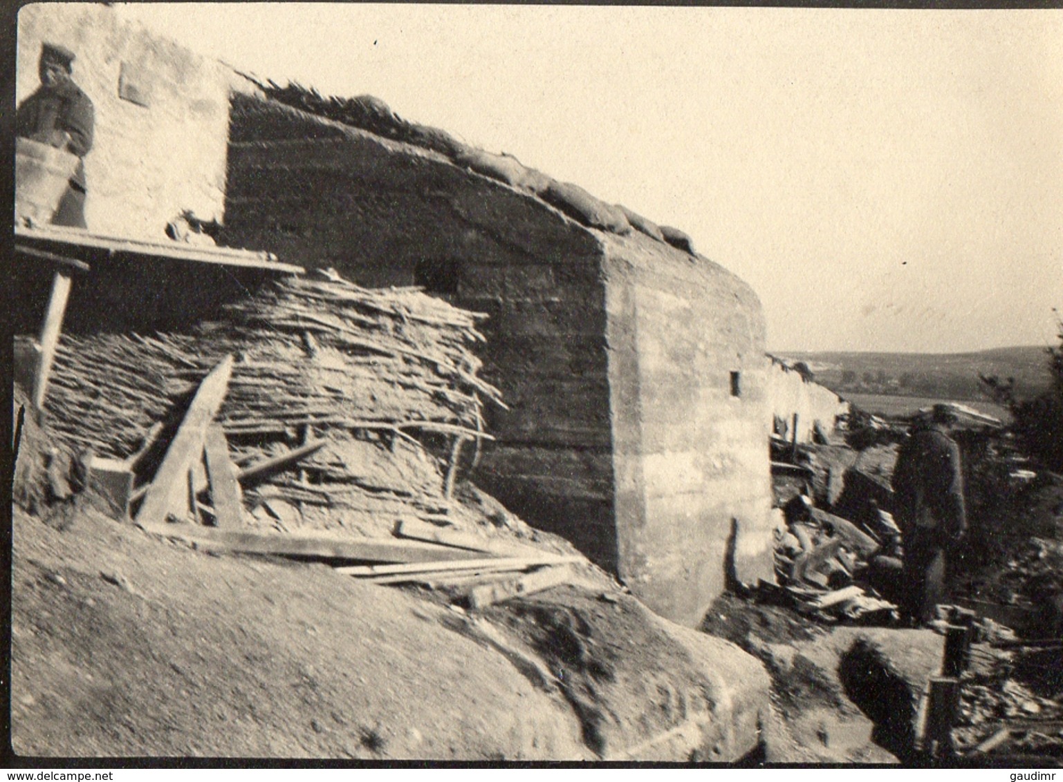 PHOTO ALLEMANDE - BUNKER ABRI BETON POSITION DU 6e IR AU NORD DE CHAUVONCOURT DE SAINT MIHIEL - MEUSE GUERRE 1914 1918 - 1914-18