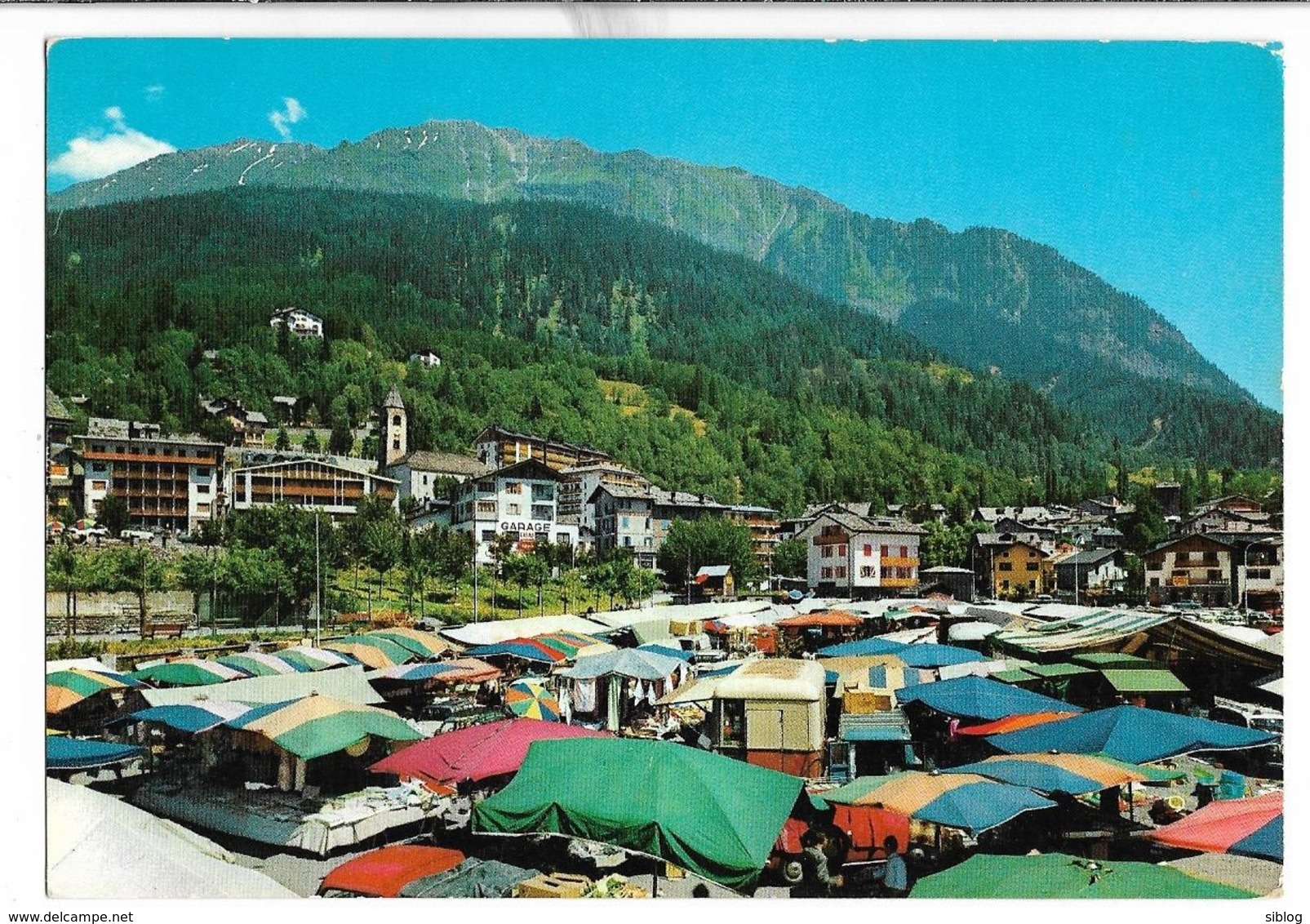 CPSM - COURMAYEUR - Panorama Générale - Piazza Del Mercato - Altri & Non Classificati