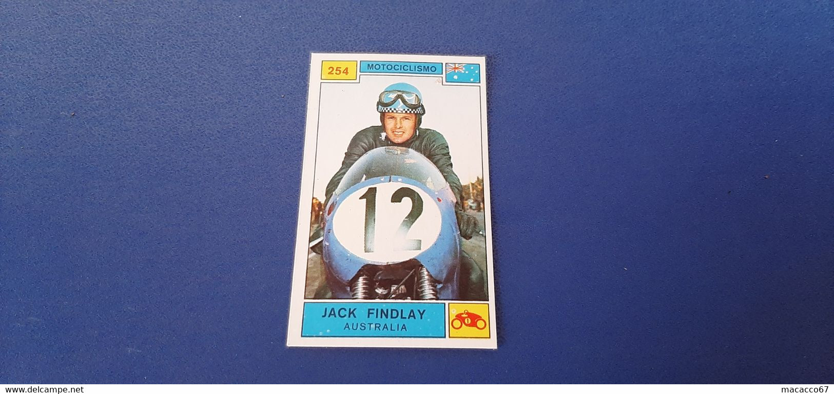 Figurina Panini Campioni Dello Sport 1969 - 254 Jack Findlay - Edizione Italiana