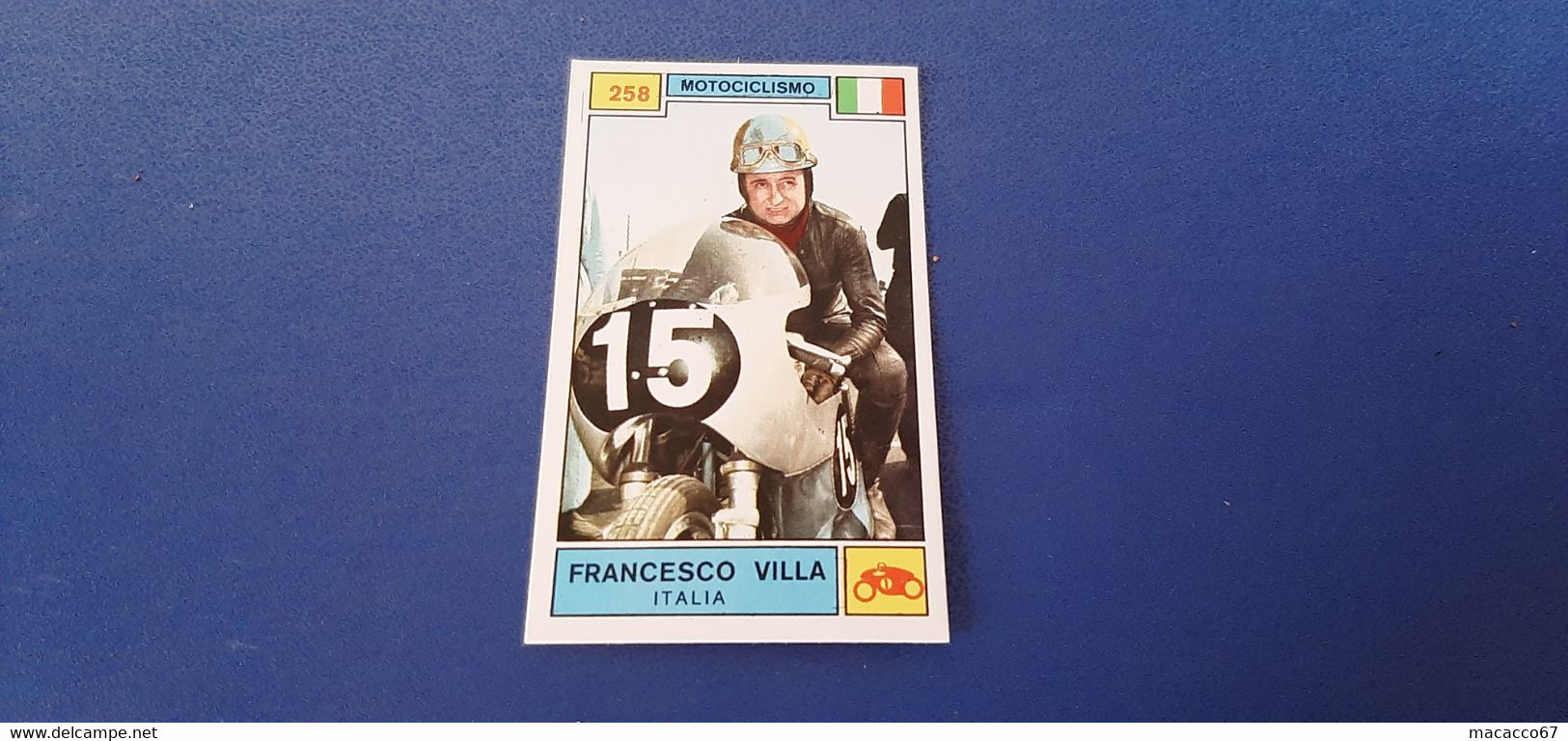 Figurina Panini Campioni Dello Sport 1969 - 258 Francesco Villa - Edizione Italiana