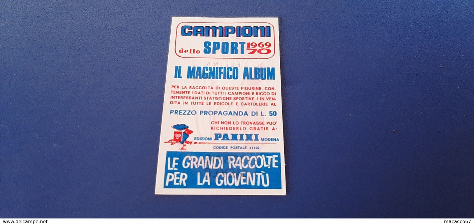 Figurina Panini Campioni Dello Sport 1969 - 274 Debbie Meyer - Edizione Italiana