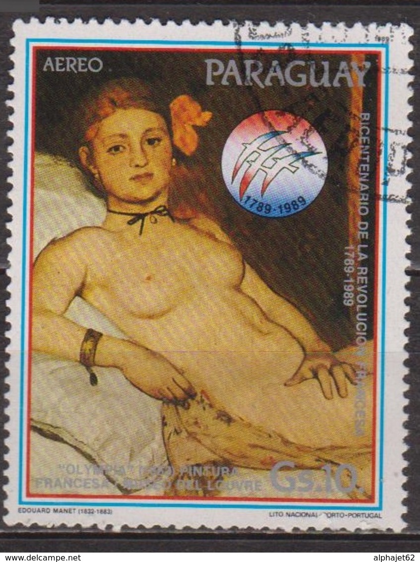 Bicentenaire De La Révolution Française - PARAGUAY - Peinture Impressionniste - Edouard Manet: Olympia - 1989 - Paraguay