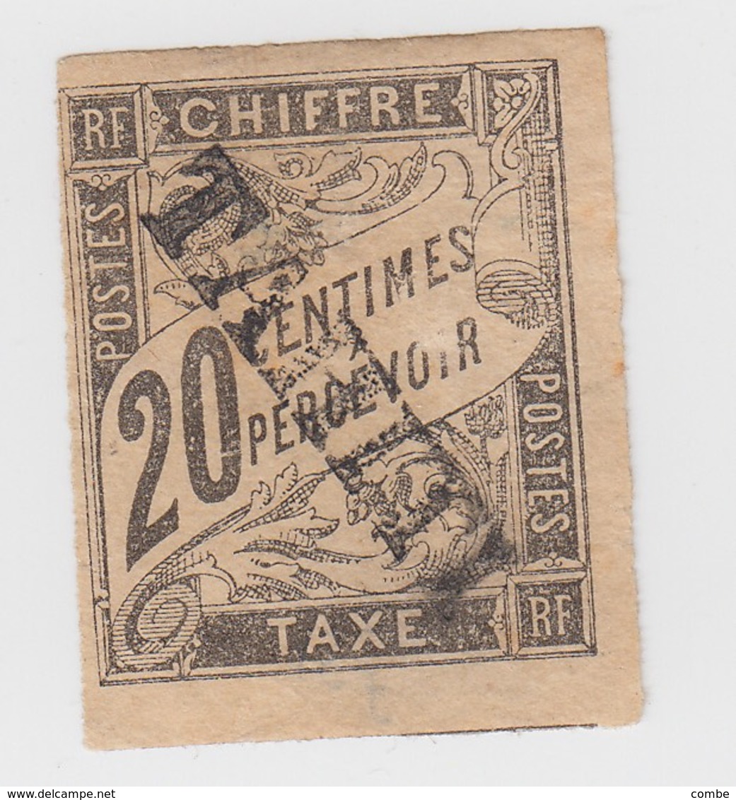 TAHITI. TAXE. N° 8 OBLIQUE ( PAS DE SIGNATURE ) - Unused Stamps
