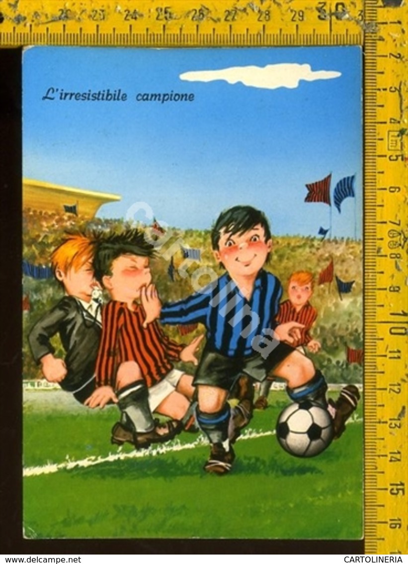 Bambini Umoristica Calcio Inter Milan - Cartoline Umoristiche