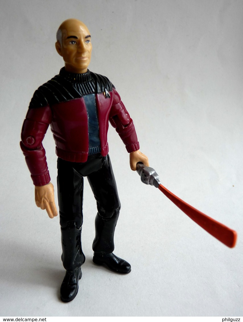 FIGURINE PLAYMATES TOYS 1993 STAR TREK NEXT GENERATION - Cpt JEAN LUC PICARD AVEC LASER - Star Trek