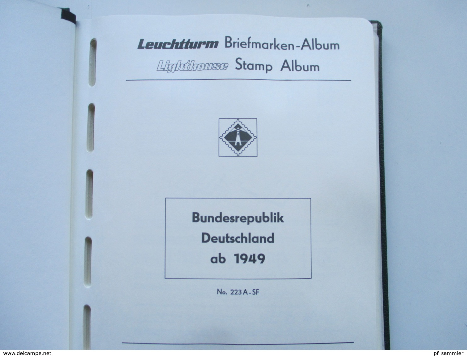 BRD Slg. In 2 Leuchtturm VD Alben Vordrucke 1949 - 2001 Anfangs Gestempelt, Ab Ende 60er Jahre - 2000 Fast Komplett ** - Collections (en Albums)