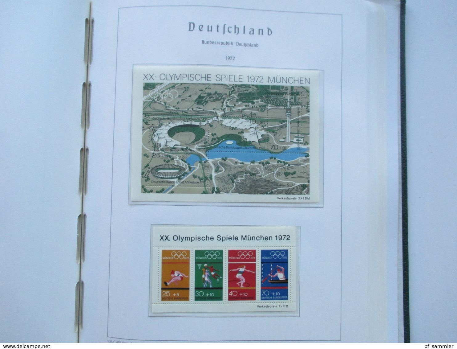 BRD Slg. in 2 Leuchtturm VD Alben Vordrucke 1949 - 2001 Anfangs gestempelt, ab Ende 60er Jahre - 2000 fast komplett **