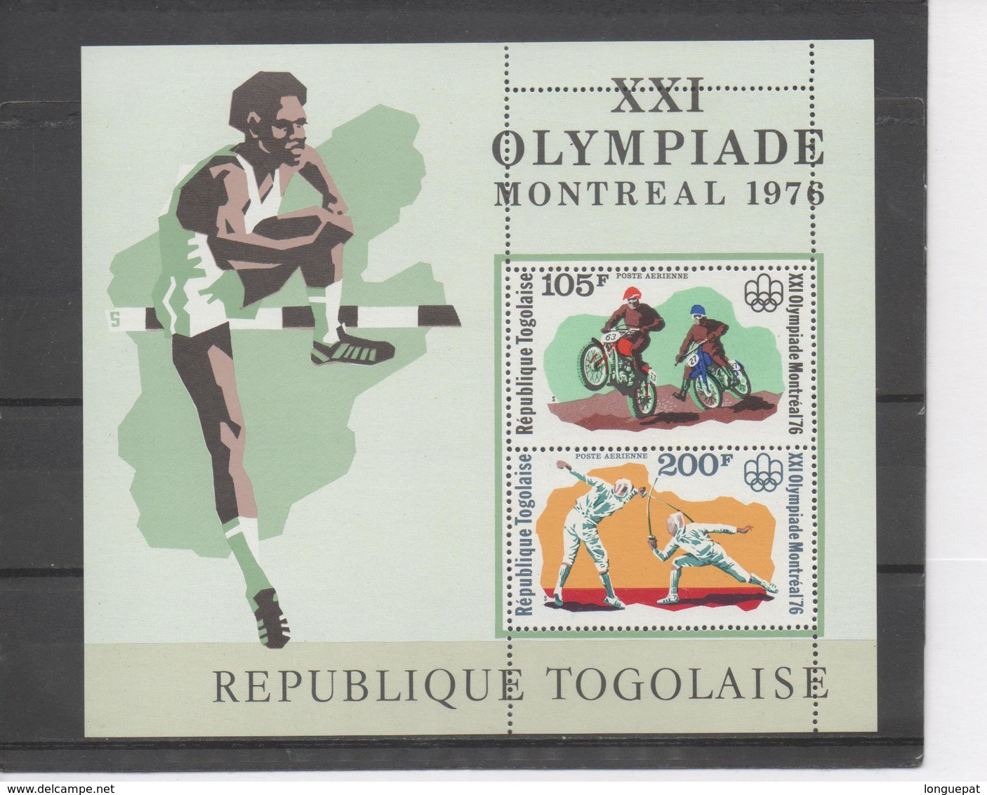 TOGO - Jeux Olympiques D'été De Montréal (Canada) : Moto-cross, Escrime - Togo (1960-...)