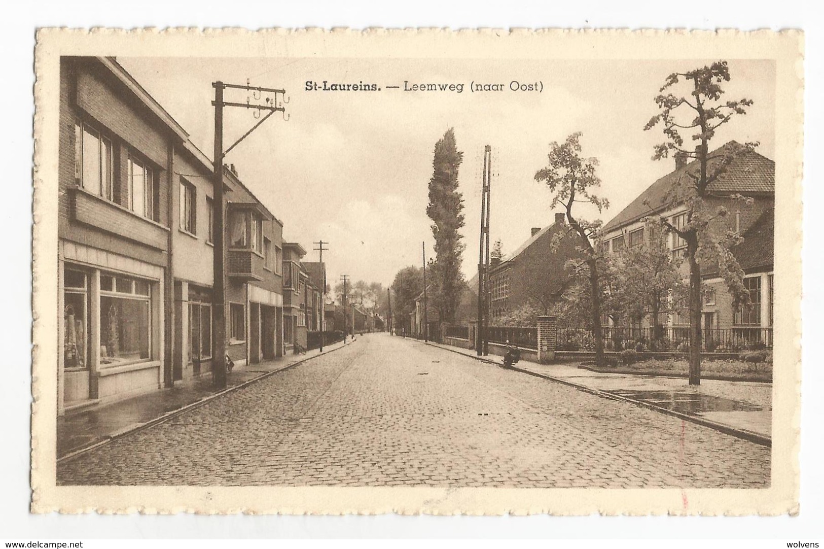 Sint-Laureins Leemweg Naar Oost Oude Postkaart - Sint-Laureins