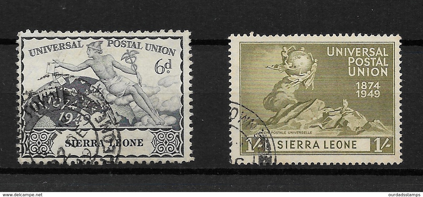 Sierra Leone, KGVI 1949 UPU Anniversary, Complete Set Used (7388) - Sierra Leone (...-1960)