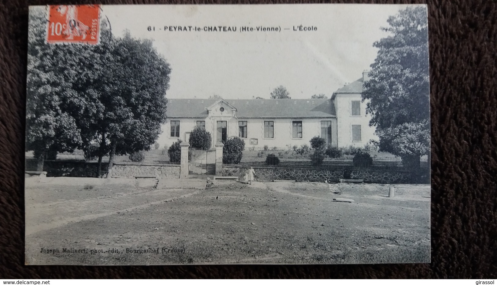 CPA PEYRAT LE CHATEAU HTE VIENNE L ECOLE ED MALIVERT 1910 - Autres & Non Classés