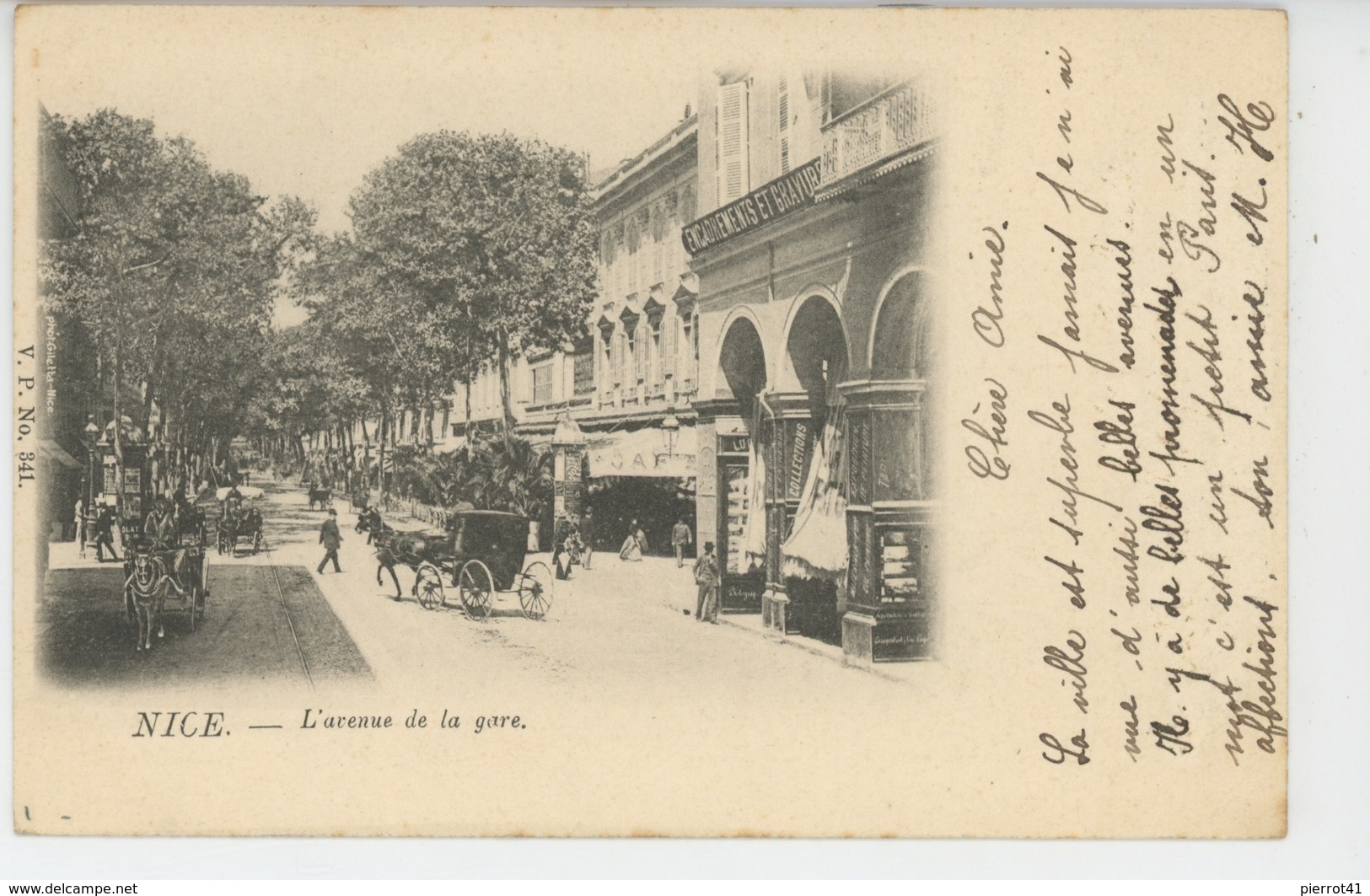 NICE - L'Avenue De La Gare (carte Précurseur ) - Autres & Non Classés