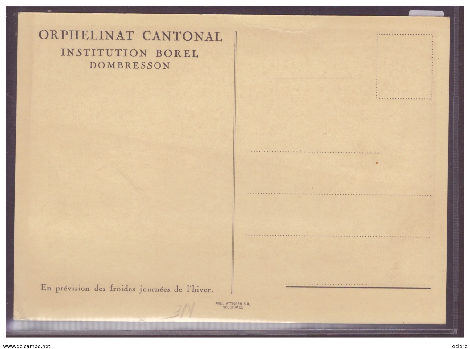 FORMAT 10x15cm - DOMBRESSON - ORPHELINAT CANTONAL  - INSTITUTION BOREL - TB - Dombresson 