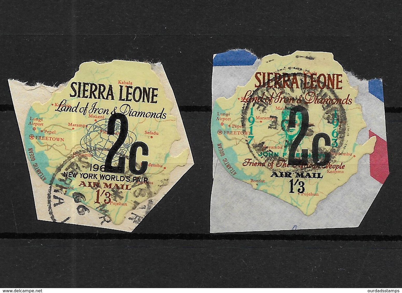 Sierra Leone, 1964 Decimal Currency Optd 4th Issue, Used To 3c (7407) - Sierra Leone (1961-...)