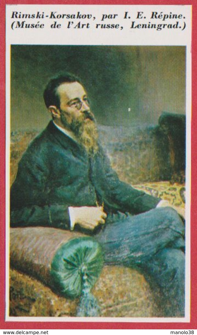Rimski-Korsakov Par I E Répine. Compositeur. Russie. Encyclopédie De 1970. - Autres & Non Classés