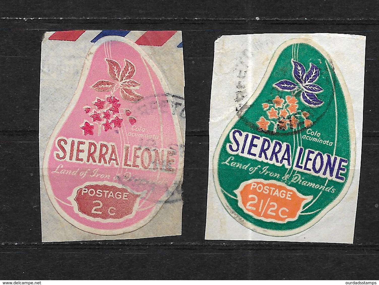 Sierra Leone, 1969 Cola Plant Colour Change Set Complete Used (7415) - Sierra Leone (1961-...)