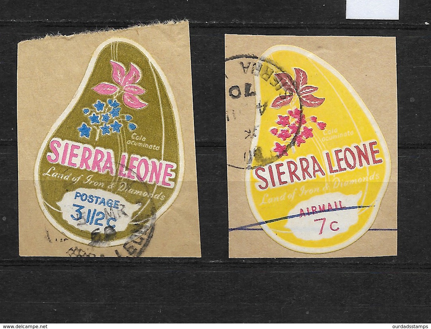 Sierra Leone, 1969 Cola Plant Colour Change Set Complete Used (7415) - Sierra Leone (1961-...)
