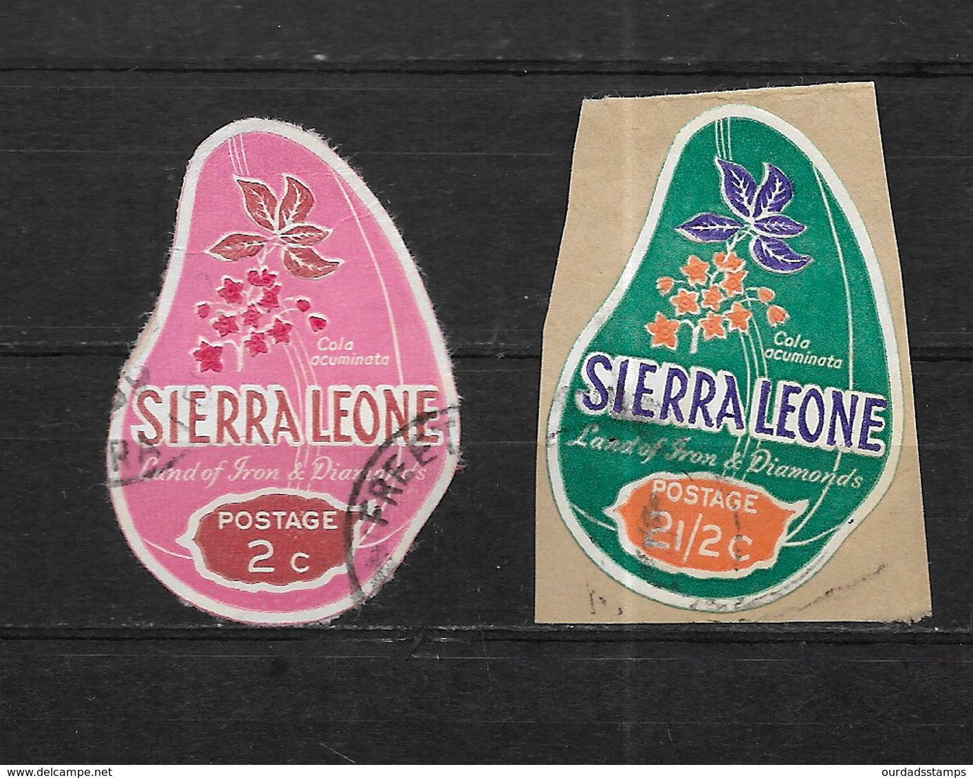 Sierra Leone, 1969 Cola Plant Colour Change Set Complete Used (7416) - Sierra Leone (1961-...)