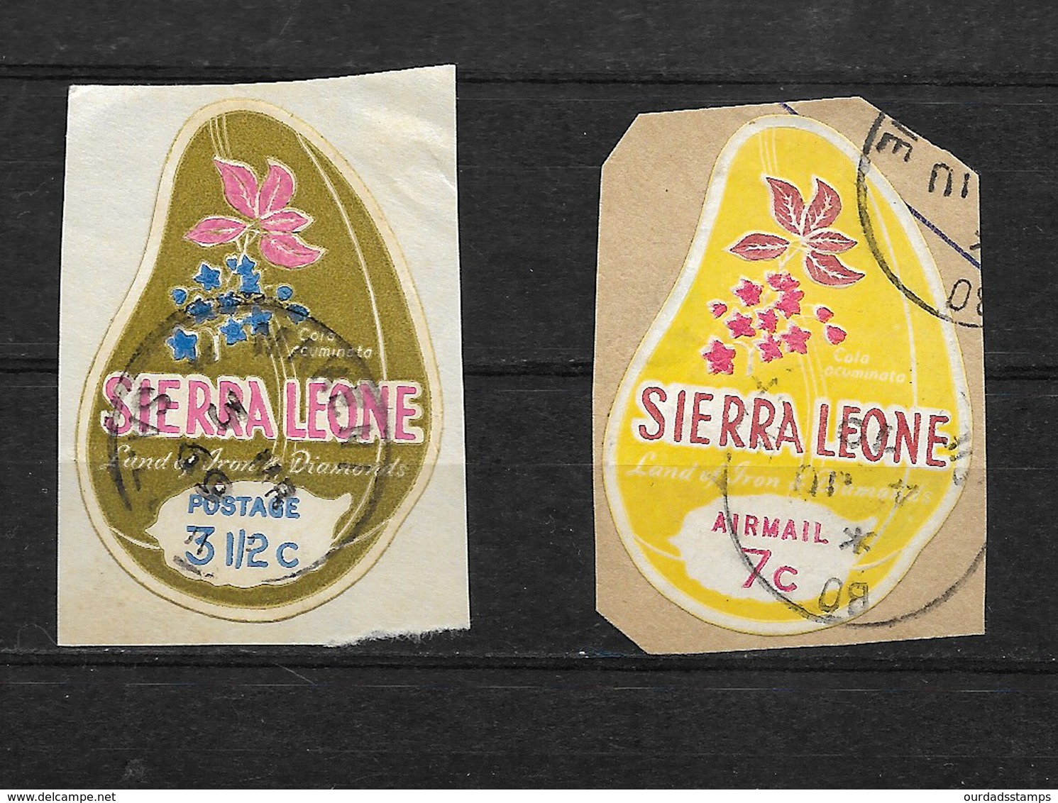 Sierra Leone, 1969 Cola Plant Colour Change Set Complete Used (7416) - Sierra Leone (1961-...)