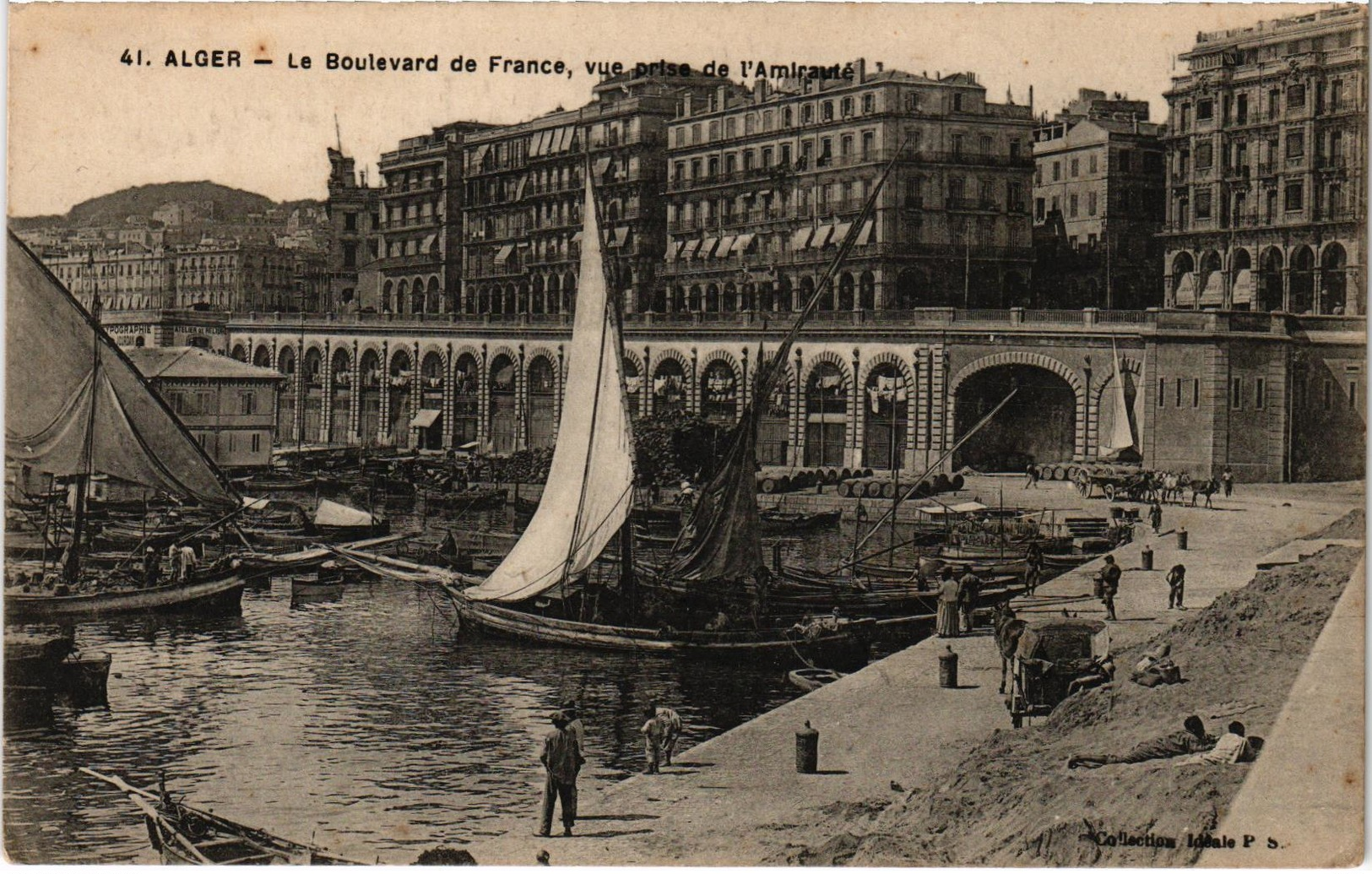 Algérie Alger Le Boulevard De France Vue Prise De L'amirauté - Algeri