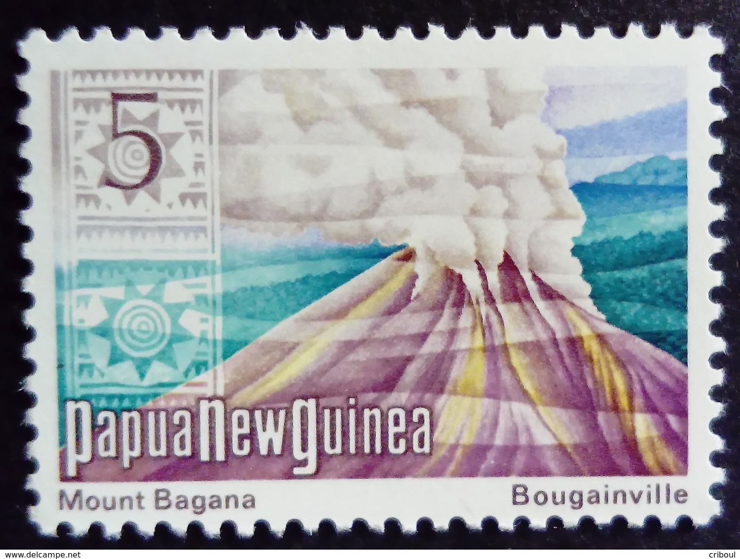 Papouasie Nouvelle Guinée Papua New Guinea 1973 Montagne Mountain Volcan Volcano Yvert 243 ** MNH - Papoea-Nieuw-Guinea