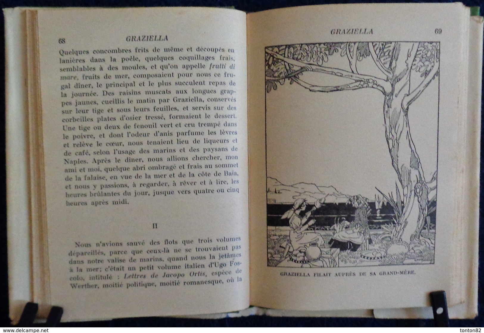 Lamartine - Graziella - Bibliothèque Verte - Hachette  - ( 1937 ) - Bibliothèque Verte
