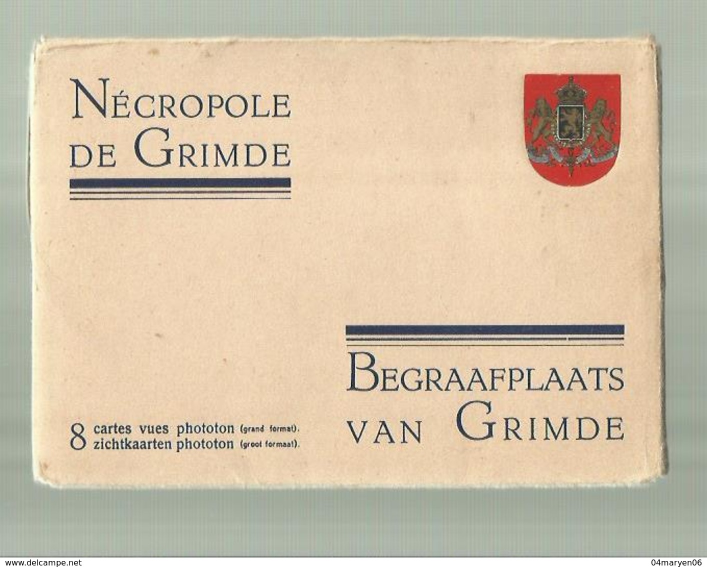 ** 8 X  Zichtkaarten   .     . **  BEGRAAFPLAATS  VAN  GRIMDE - NECROPOLE DE GRIMDE      .** - - Tienen