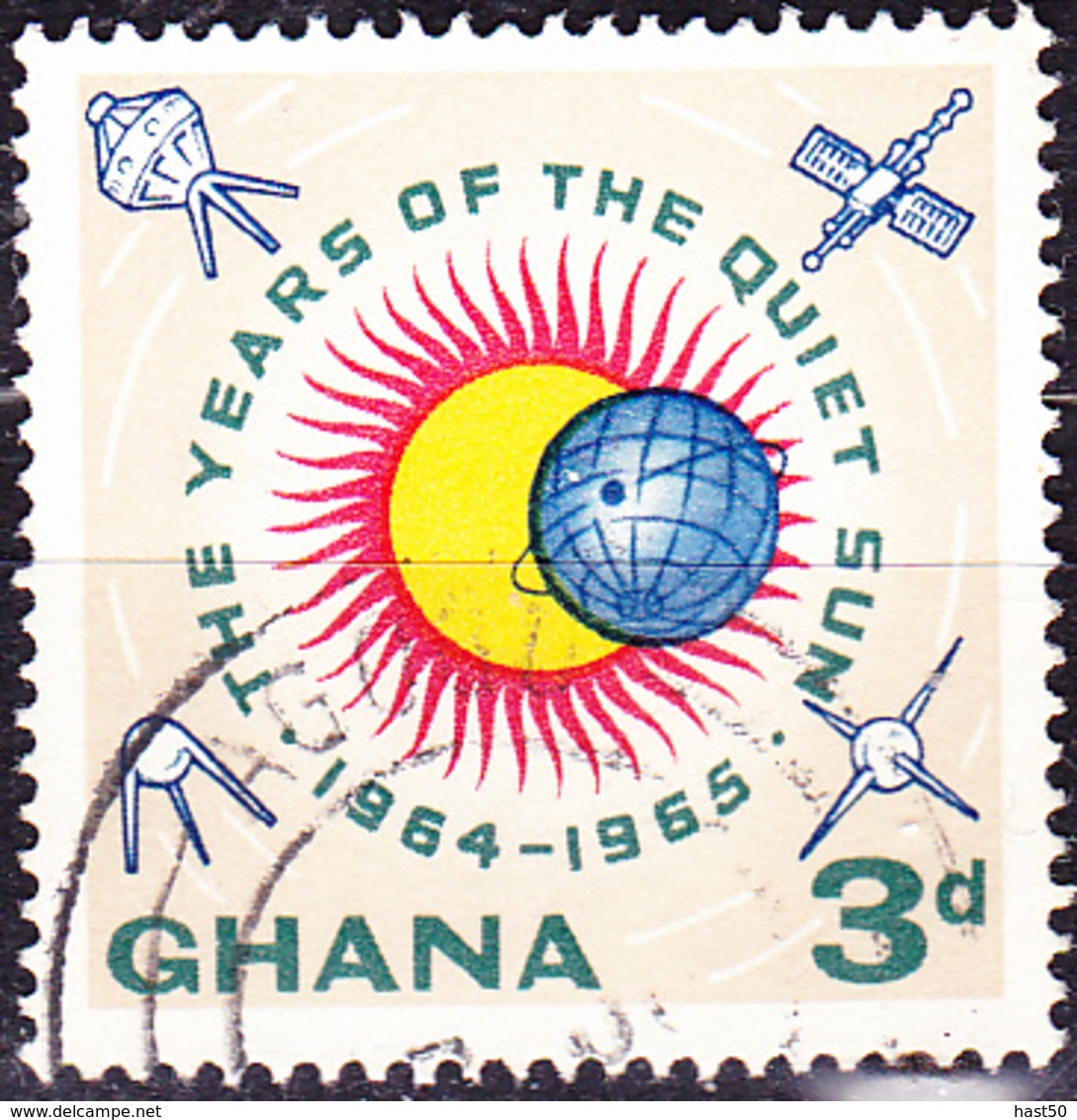 Ghana - Jahr Der Ruhigen Sonne (Mi.Nr.: 170) 1964 - Gest Used Obl. - Ghana (1957-...)