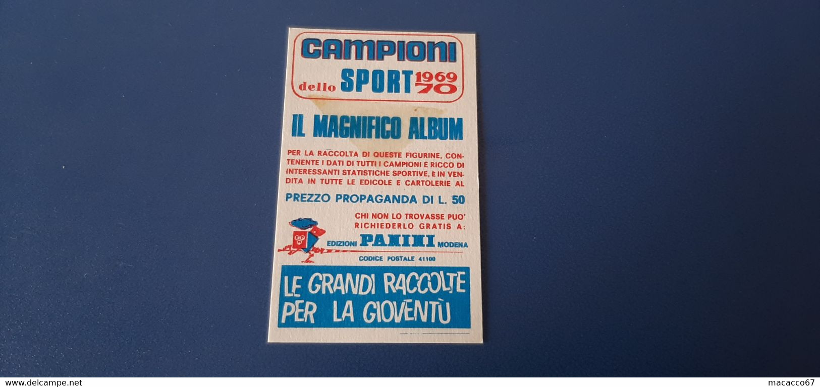 Figurina Panini Campioni Dello Sport 1969 - 322 Franco Meneghel - Edizione Italiana