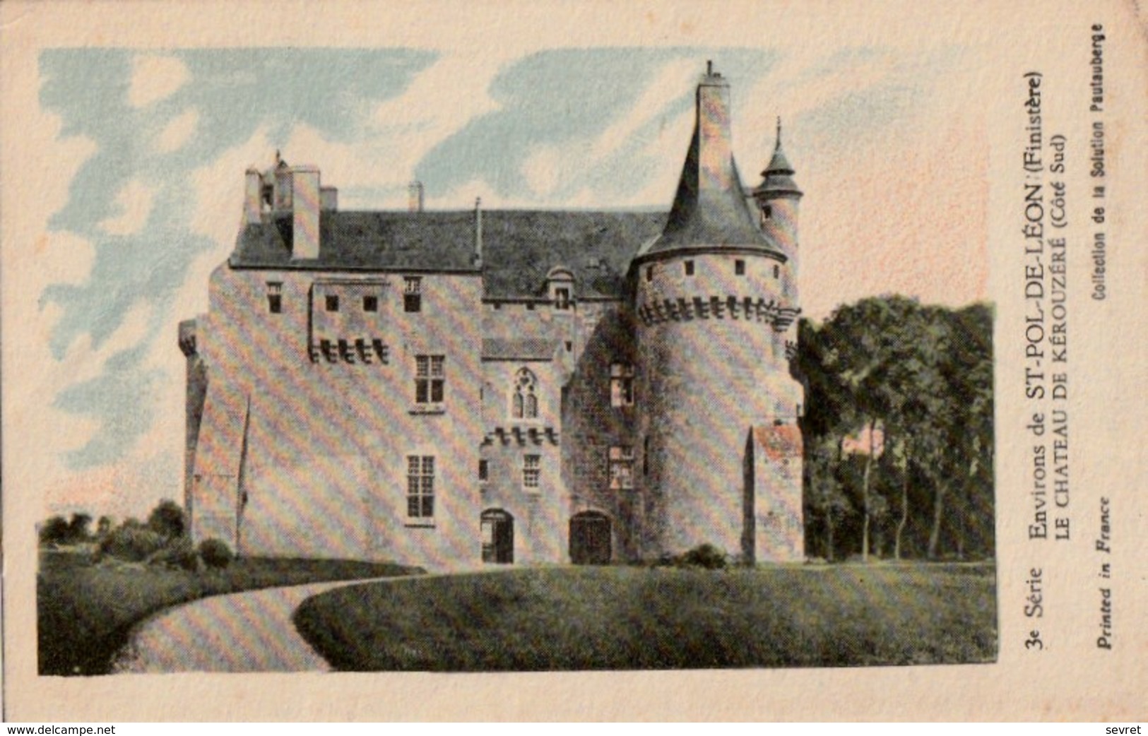 ST-POL-DE-LEON. - Le Château De Kerouzere. Carte Didactique - Saint-Pol-de-Léon