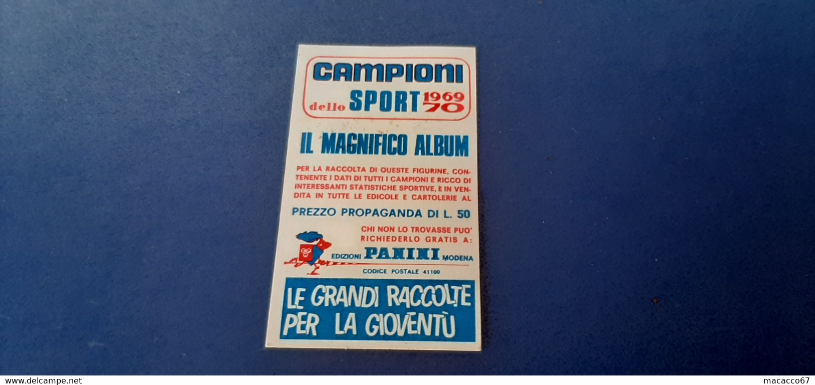Figurina Panini Campioni Dello Sport 1969 - 334 Camilla Julli - Edizione Italiana