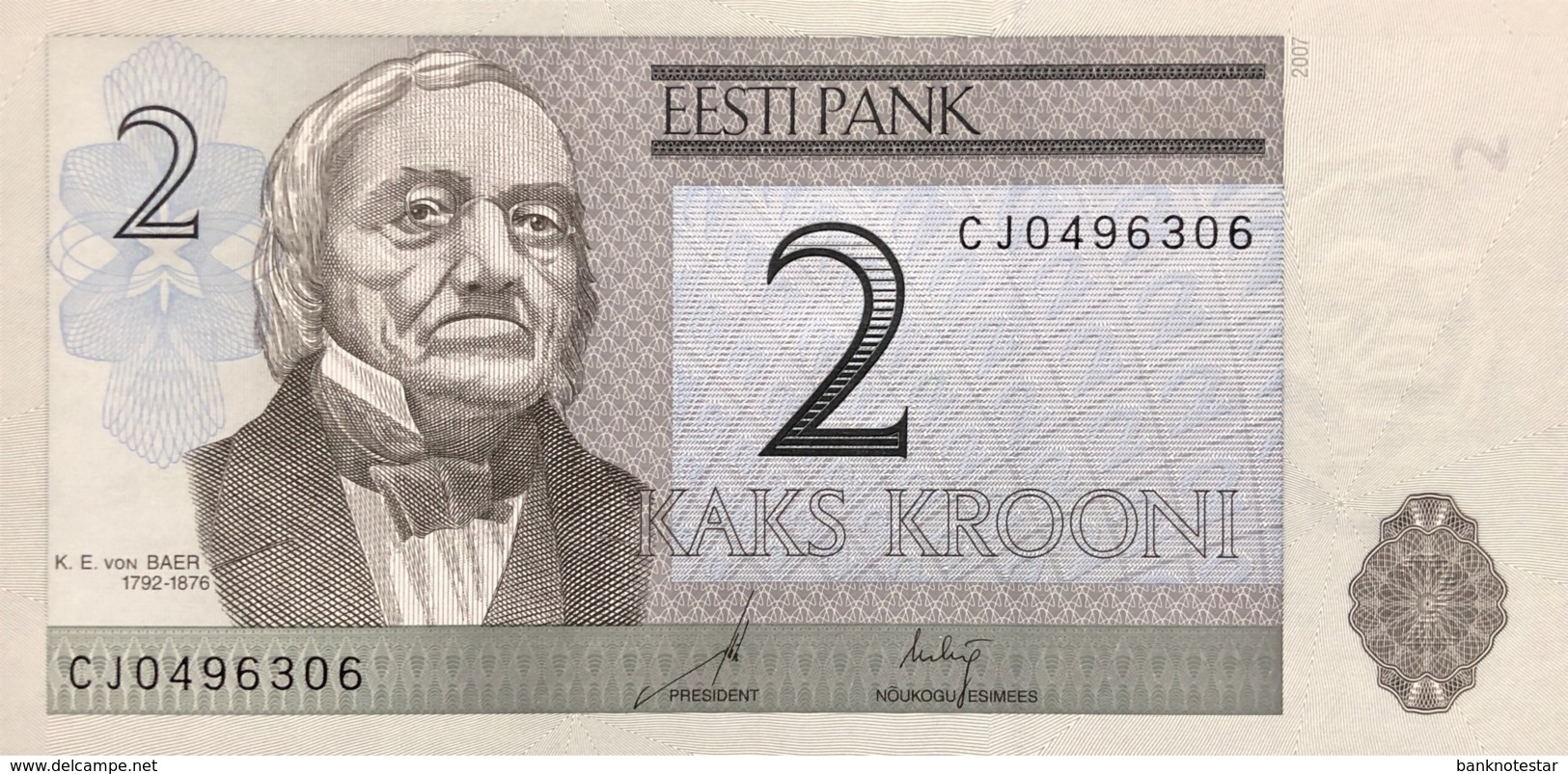 Estonia 2 Krooni, P-85b (2007) - UNC - Estland