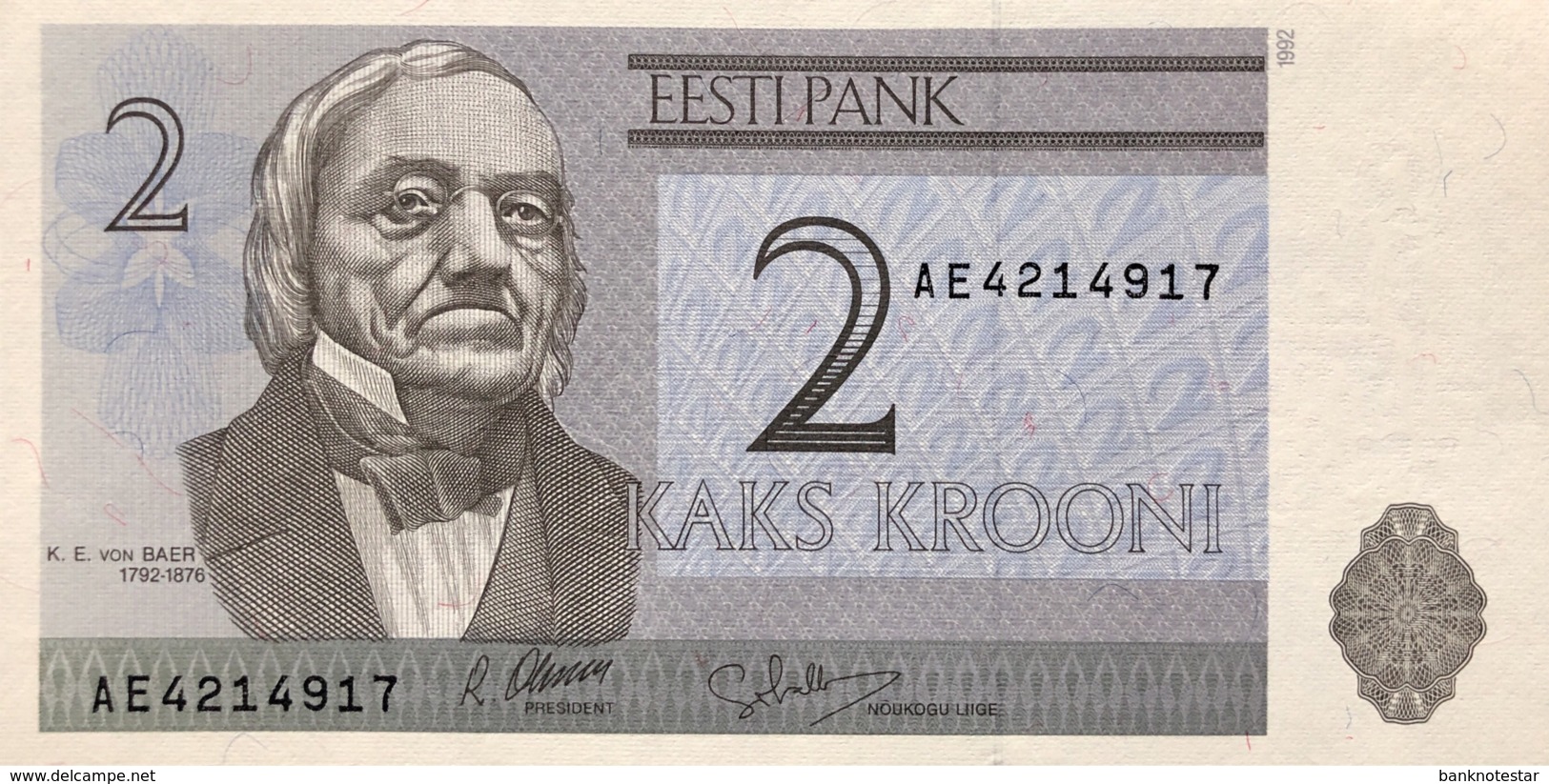 Estonia 2 Krooni, P-70 (1992) - UNC - Estland