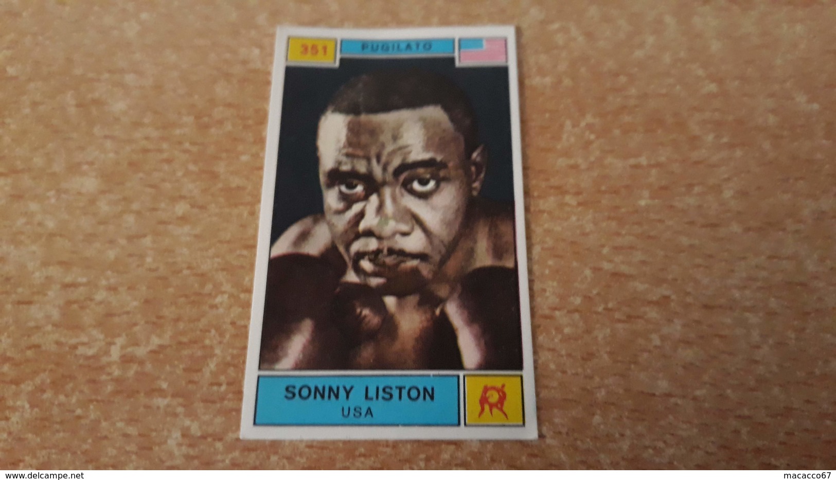 Figurina Panini Campioni Dello Sport 1969 - Sonny Liston - Edizione Italiana