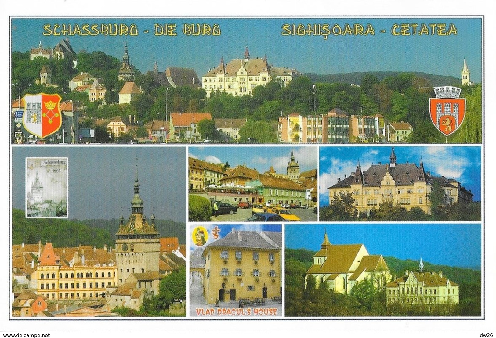 Sighisoara (Transilvania, Romania) - Multivues: Schassburg, De Burg - Cetatea - Vlad Dracul's House - Carte Non Circulée - Roumanie