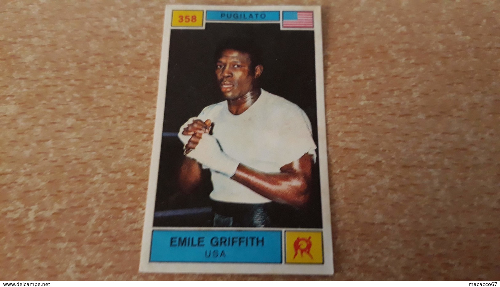 Figurina Panini Campioni Dello Sport 1969 - Emile Griffith - Edizione Italiana